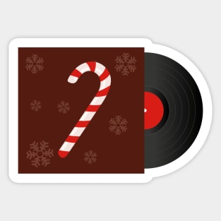 Christmas Music Vinyl | Gift Ideas | Candy Cane Sticker
